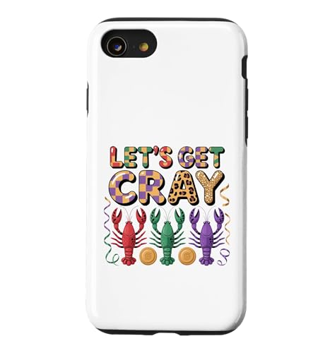Let's Get Cray Mardi Gras �U���K�j ���j�� �X�}�z�P�[�X iPhone SE (2020) / 7 / 8 �p