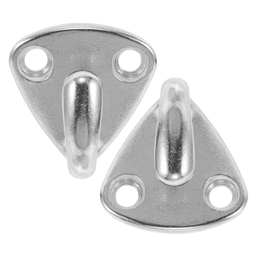 INOOMP 2pcs Stainless Steel Boat Fending Pad Eye Hooks Heavy