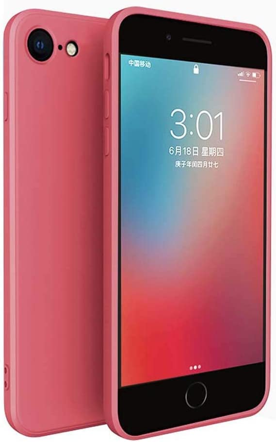 Coque silicone rouge iPhone SE 2020 antichoc protection 4.7