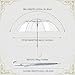 XingXoom 61.8 Inch Arc Large Clear Bubble Umbrella for Wedding & Daily Use, Transparent Dome Windproof Rainproof Stick Umbrella with J-Handle – Elegant Photo Prop for 1-2 People