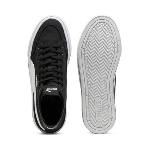 PUMA Men's Court Classic Vulc Mid Shoes, Black-White, 132