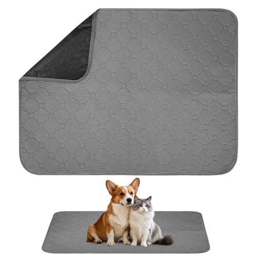 Traversine Lavabili per Cani 60 X 45cm, Tappetini Assorbenti Lavabili Cane Traspirante, Antiscivolo, Impermeabile Riutilizzabili Tappetino Cane Pipi per Cani, Gatti, Conigli, Porcellini D'India