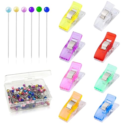 SZSMW 250 Piezasalfileres Costura - Costura Accesorios - Pinzas Costura - Se Puede Utilizar para Telas, Decoraciones de Bodas,ArtesaníAs,ConfeccióN de Ropa, Bricolaje, Costura Diaria