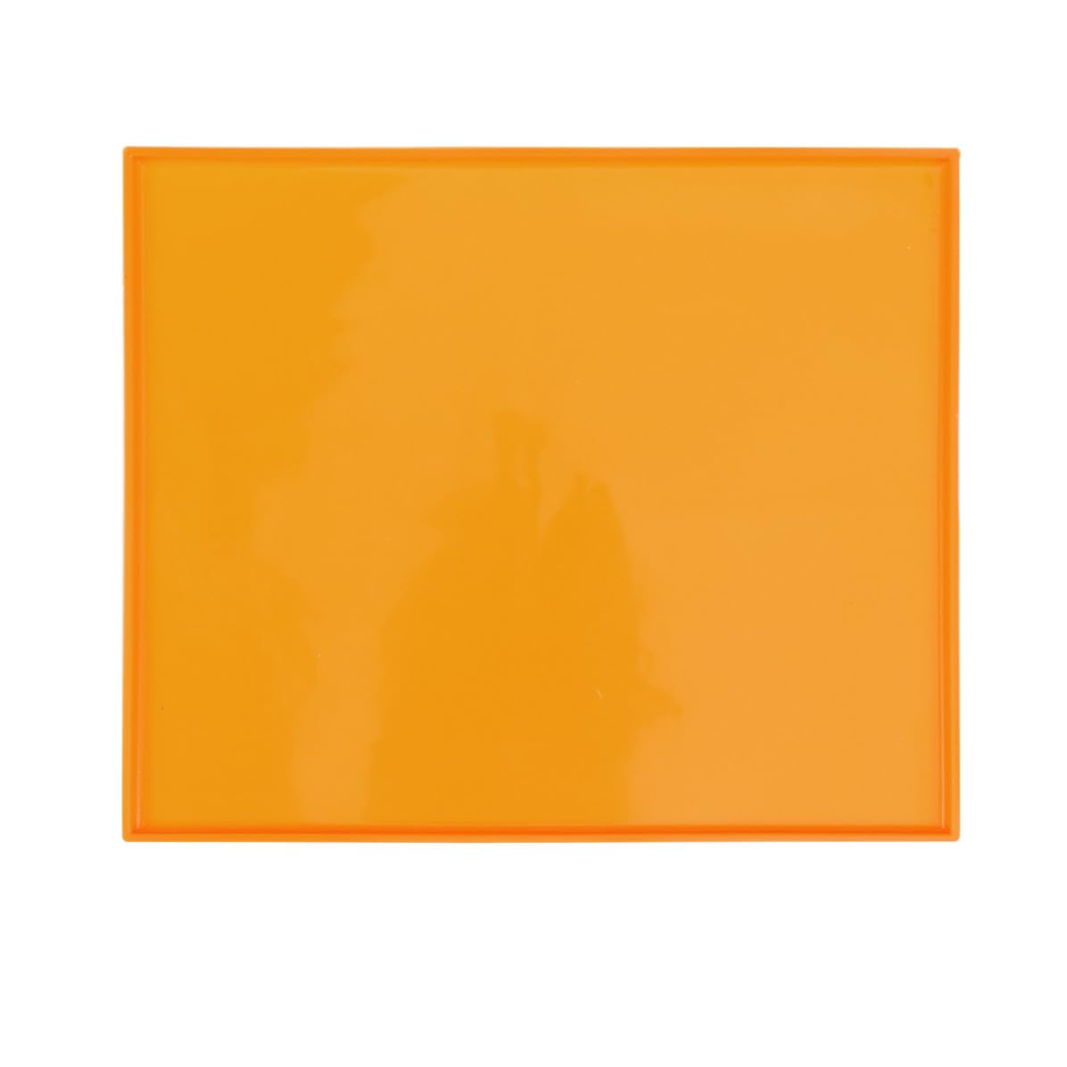 MERRYHAPY Orange Rectangular Placemat for Dogs and Cats Silicone Pet Feeding Mat Non-stick and Colorfast to Keep Surfaces Clean and Tidy for Feeding Bowls