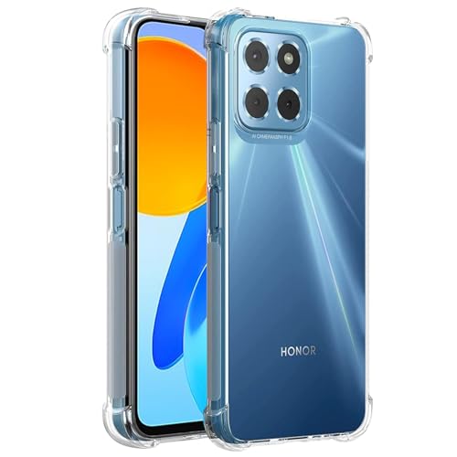 Wanyuexes Case for Honor X8 5G/for Honor X6 (4G/5G)/for Honor X6S/for Honor 70 Lite Case, Soft Clear TPU Phone Case, Slim Protective Shockproof Transparent Cover for Honor X8 5G Crystal Clear