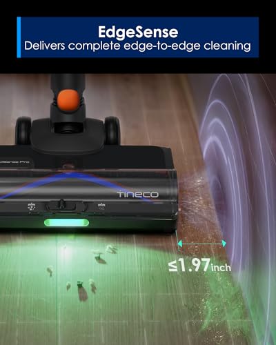 Image of Tineco Pure ONE S70 Cordless Vacuum Cleaner, 200AW Powerful Suction, 3D Sense Pro Cleaning System, 6-Stage Filtration with 95min Runtime, Zero Tangle Brush with 180 Foldable Tube (Blue&Orange)