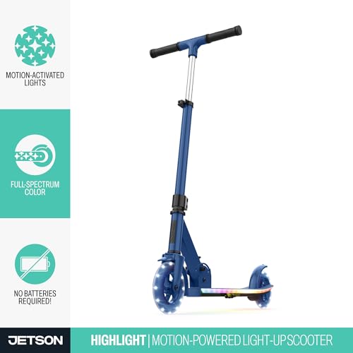 image for Jetson Highlight 2-Wheel Kick Scooter, Kinetic Lights on Deck and Whee