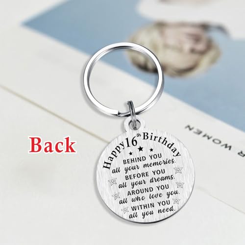 ABNTY 16th Birthday Gifts for Girls Boys, 16 Year Old Birthday Keychain, Born in 2009 Gifts, 2009 Birthday Decorations3