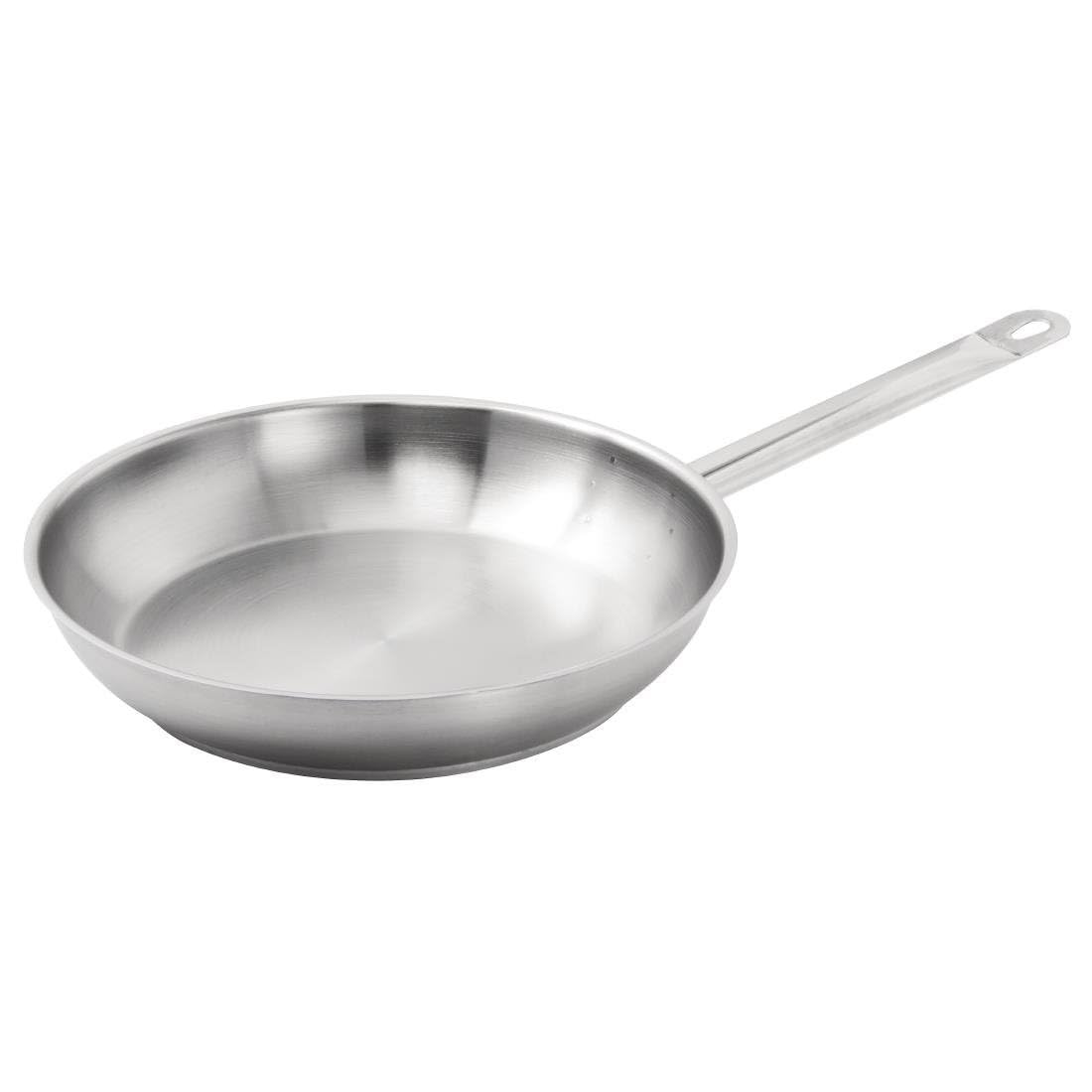 VOGUE, padella in acciaio INOX, 280 mm, resistente, per fornelli a induzione