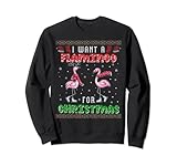 Photo Gallery flamingo ugly xmas maglione i want a flamingo for christmas felpa Photo Gallery flamingo ugly xmas maglione i want a flamingo for christmas felpa