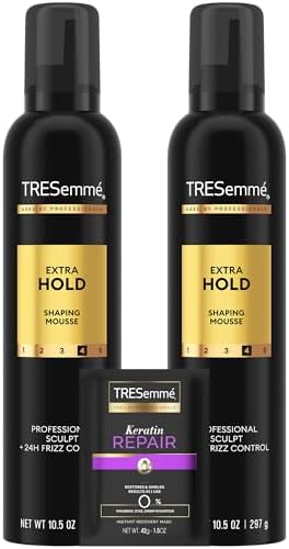 TRESemmé Extra Hold Shaping Mousse 2-Pack + Keratin Hair Mask