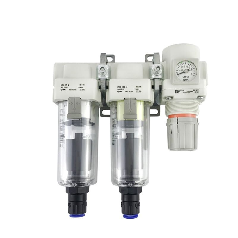 Combinación de filtros de aire AC40C-N04C-VR para tratamiento de redes neumáticas
