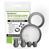 Durabasics Stethoscope Kit for Littmann Classic II S.E. Stethoscopes - Replacement for Littman Stethoscope Replacement Parts, Littmann Stethoscope Parts & Stethoscope Littman Accessories - Grey