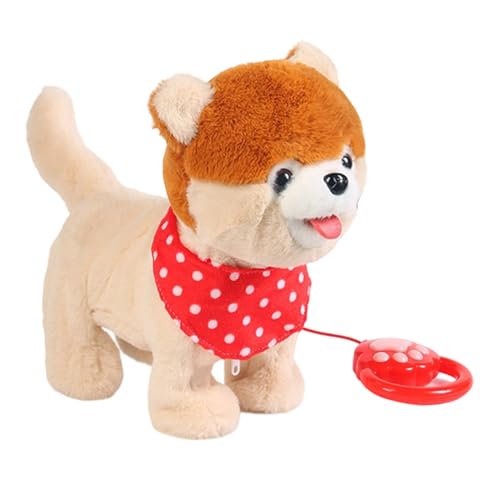 Perro de peluche eléctrico,Animal de compañía cantando con pilas | Juguete de peluche interactivo y electrónico | Para niños y niñas, cumpleaños, , Navidad y nuevo