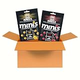 HALLS Minis Cherry and Honey Lemon Sugar Free Cough Drops Variety Pack, 2 Bags, 4 Packs (96 Total Drops)