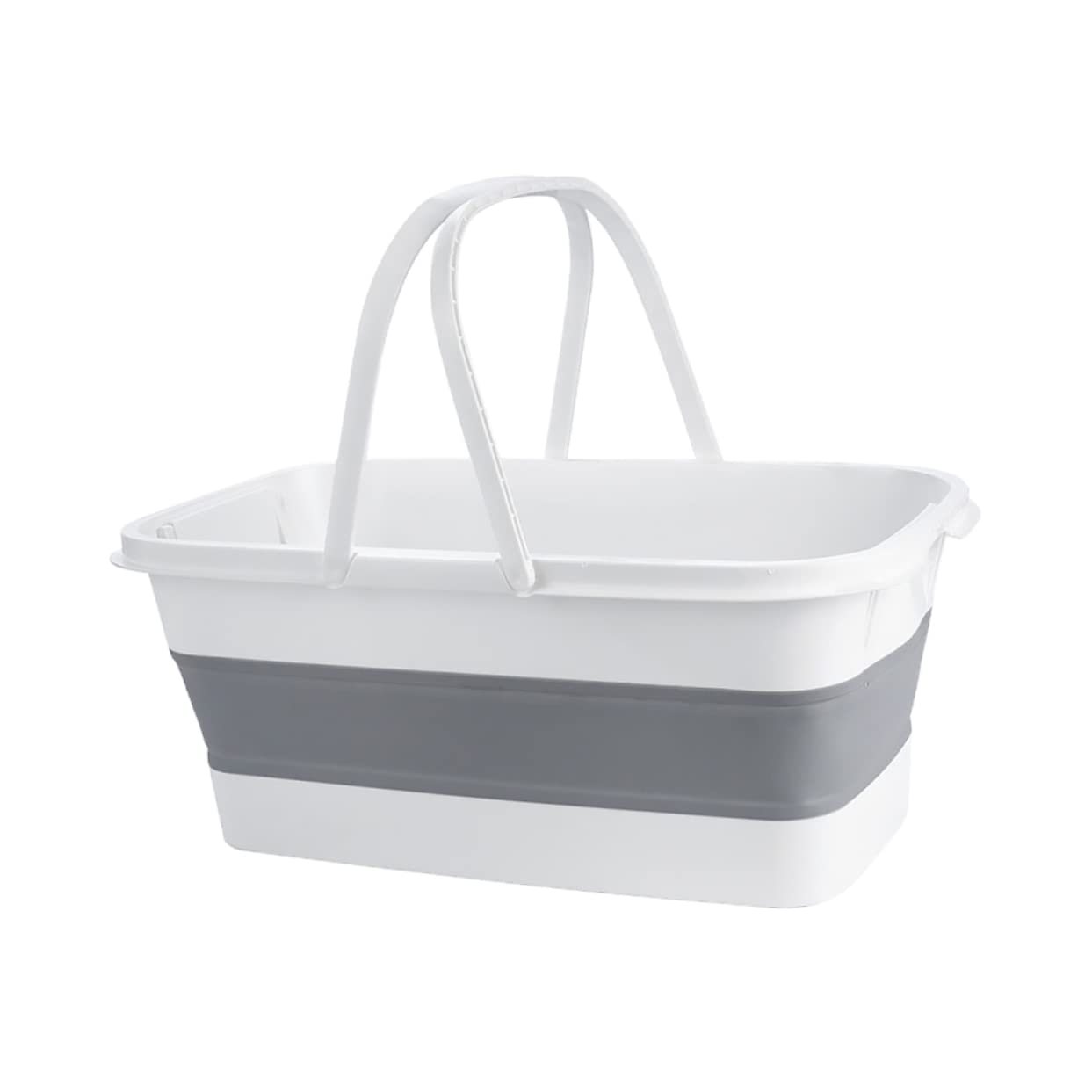 PRETYZOOM Sturdy Camping Sink Station Portable Laundry Basket Collapsible Bucket Handles