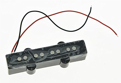 KAISH Captador de baixo preto 4 cordas J Bass Alnico 5 Bridge 60s Vintage Sound Jazz Bass Pickup
