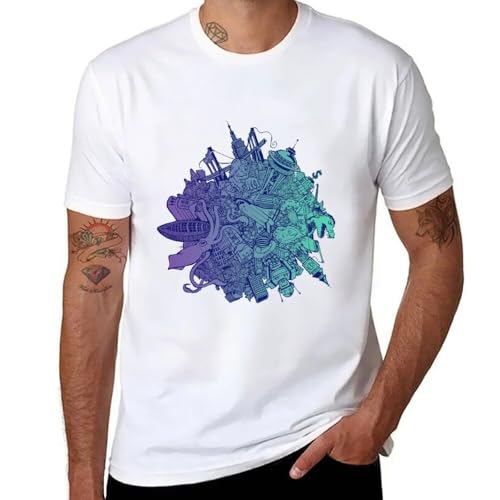 Katamari Damacy - Original Art T-Shirt t-Shirts Man Customized t Shirts Sweat Shirts Mens Big and Tall t Shirts White L