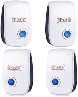Fire Tracks Limited Ultrasonic Pest Repeller 4 Pack, Electronic Repellents Plug in, Control Defense Destruct for Mice, Rats, Rodents, Cockroaches, Ants & Spiders