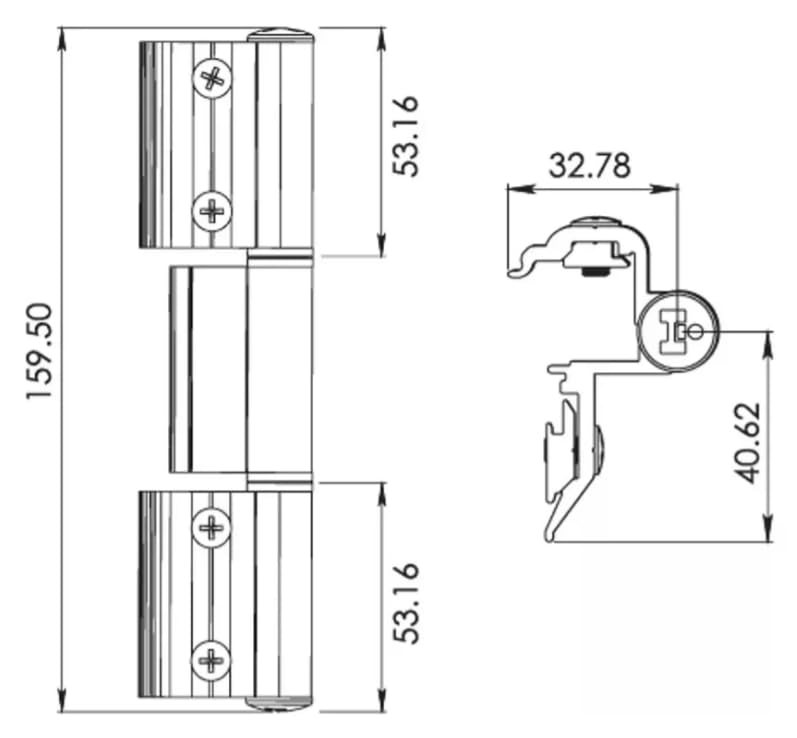 Resbalon para puerta de aluminio 2 Imagen adicional