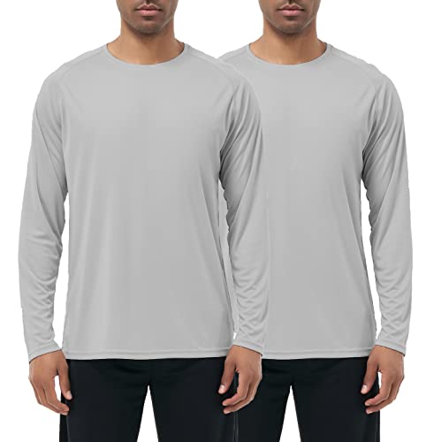 Men's Lightweight UPF 50+ Sun Protection T - Shirts Long Sleeve Shirts for Fishing Hiking Running
