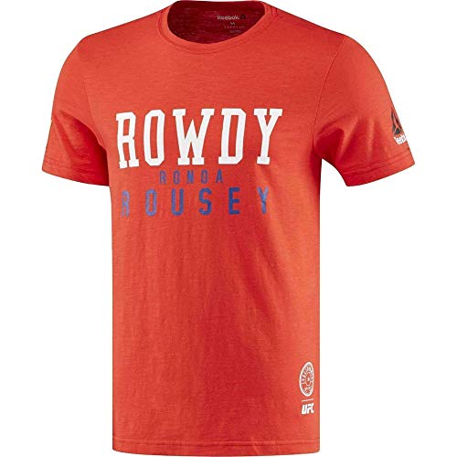 T-shirt Reebok Rousey Nickname rouge Rio en taille M pour homme