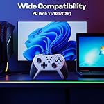 RivalPlay PC Controller mit 2-Tasten-Zuordnung, Kabelgebundener Joystick Controller Kompatibel für Win(7/8/10/11) mit Plug-and-Play Doppelter Vibration – Bild 2