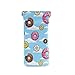 OTVEE Colored Donuts Eyeglass Pouch Microfiber Leather Squeeze Top Stylish Sunglasses Case for Women
