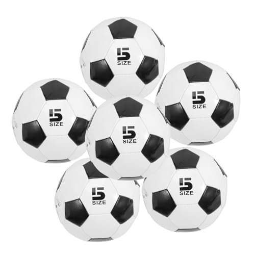 Ballons de football lot de 6 résistant extérieur entraînement formation foot enfant PVC