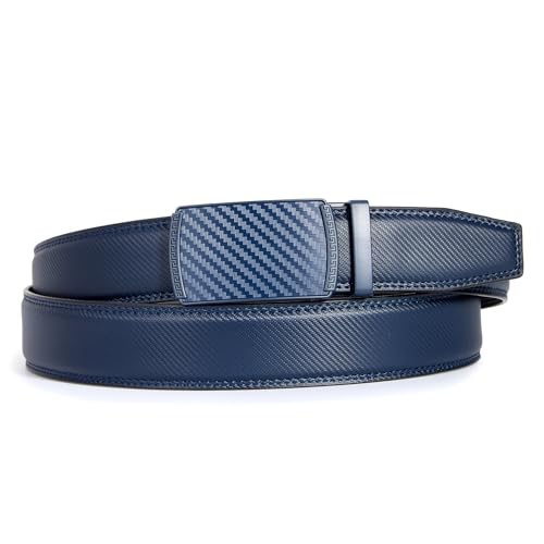 Classic Genuine Leather Men’s Ratchet Belt Dress Casual Adjustable Trim-to-Fit Gift2
