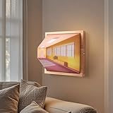 CYDSXYD Naked Eye 3D Wall Sconce, USB Rechargeable Wall Mounted Light, Decor Night Three Color Adjustable, Indoor Wireless Lights for Bedroom Living Room Offices (Corridors)