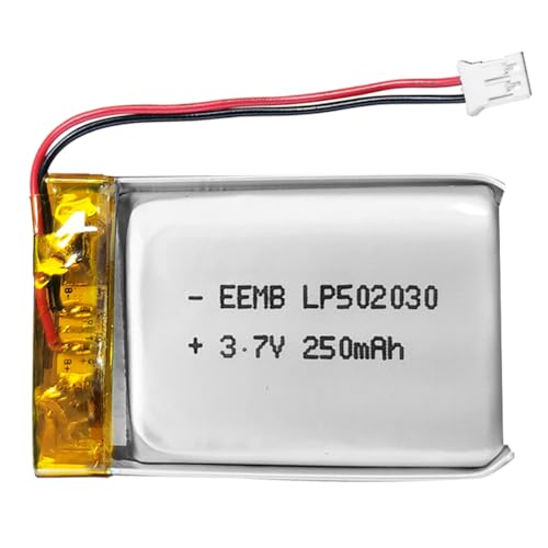 EEMB 3.7V Li-ION 502030 Batterie 250mAh Lipo Batterie Rechargeable Lithium Polymère ION Batterie avec Connecteur JST