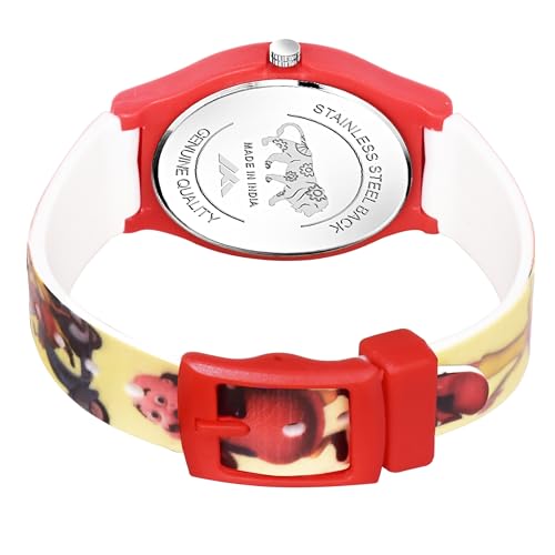 Image of Acnos Character Kid's Happy Colorful Water-Resistant Durable Watch for Boys Kids Boy with Fun Designs Adjustable Strap Positive Messages Watch for Kids