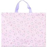 [サロンジェ] レッスンバッグ キッズ 手提げ バッグ 子供 トートバッグ かばん 大きめ 大容量 幼稚園 サブバッグ キャラクター 軽量 小学校 小学生 習い事 男の子 女の子 入園 入学 通園 通学 縦31.0cm×横40.5cm 【894616】ハローキティ