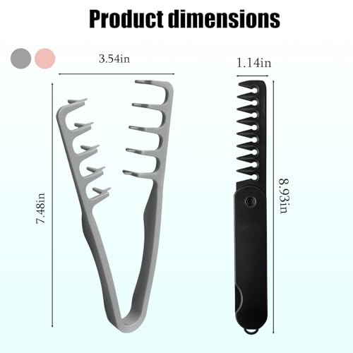 Set de 3 Peines de Dientes Anchos para Cabello Rizado miniatura 2