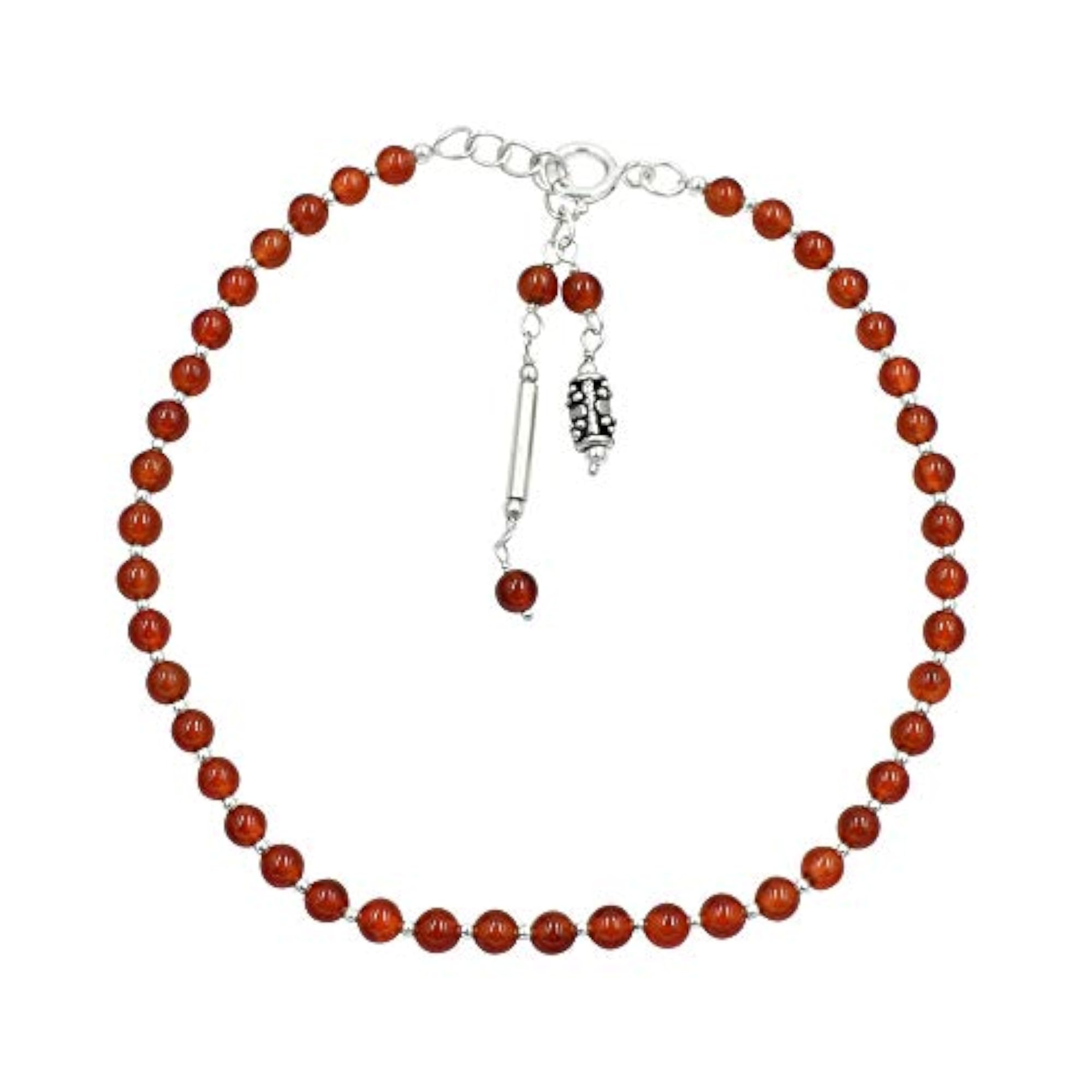 Natural Carnelian Gemstone Anklet for Women