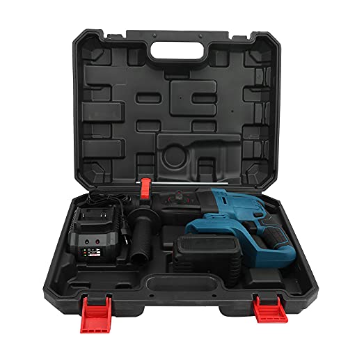 Elektrische Schlagbohrmaschine, 3 in 1 Elektrischer wiederaufladbarer Bohrhammer, Akku-Elektropick EU-Stecker 220 V…