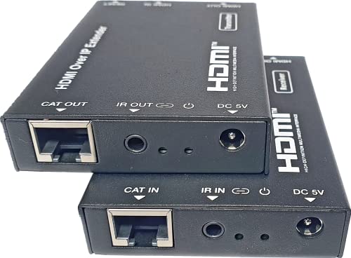 FOURKAY 1080p HDMI over TCP/IP Extender. 150m Range. HDMI Loop Out. IR Control Pass Back. Setup as One to One or One to Many - Image 2