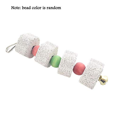 Skingwa Bird Chew Toy, Bird Parrot Beak Grinding Stone with Bell, 2 Pack (#4) - Image 4