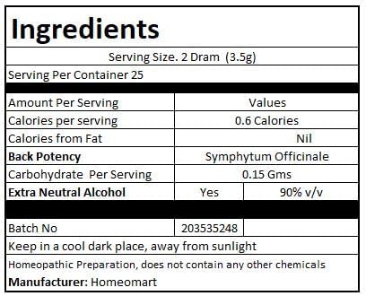Miniatura 6 de homeomart.com Symphytum Officinale - Pellets de homeopatía (píldoras) en potencia 30C, paquete de 3