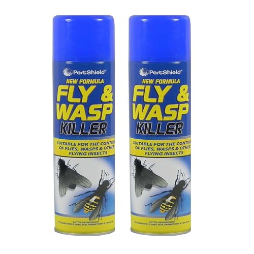 SDMAX Fly & Wasp Insect Killer Spray, Mosquito Fast Acting, Versatile Spray, Suitable for the Control of Flies, Wasps and Other Flying Insects, 300ml (2 Pcs)