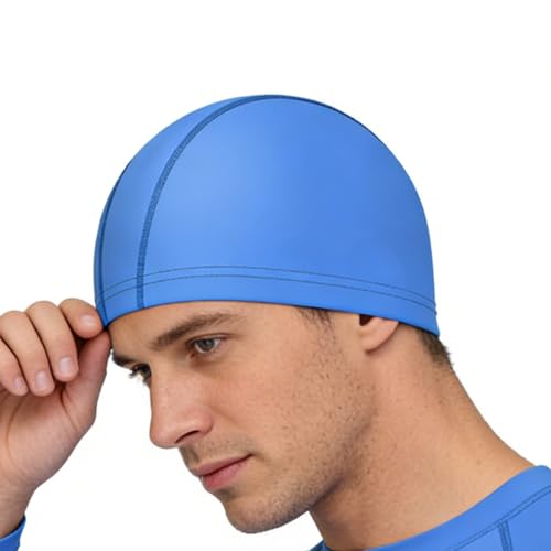 Swimming Bath Cap - Waterproof Elastic Head Cover, Ear Guard Headwear | flexible pool activity gear for river water park trainin