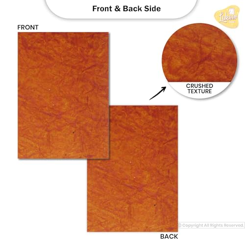 Image of A4 Size Acrylic Multicoloured Handmade Paper Sheets For Decoration, Art & Craft, Project Work, & More (Pack Of 50 Sheets)