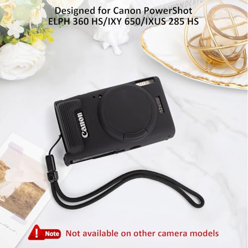 VOVMOEYA Case for Canon Powershot ELPH 360 HS/IXY 650/IXUS 285 HS-Black by VOVMOEYA - Used condition - Image 2
