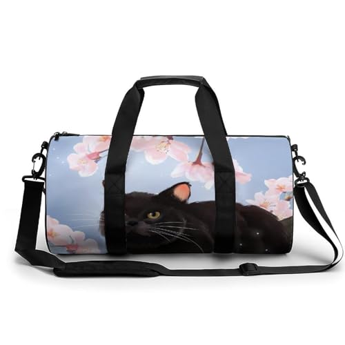 Sac de sport chat noir parfait pour votre prochain week-end et camping