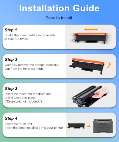 Image of TN830XL Black Toner Cartridge Compatible for Brother TN830 TN-830XL 830 TN830XL Toner Black for Brother Printer DCP-L2640DW HL-L2460DW HL-l2405W MFC-L2820DW HL-L2400D HL-L2480DW Printer (4 Pack)