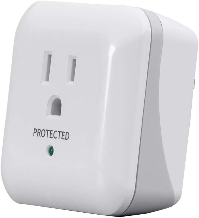 Monoprice Power & Surge – Blanco | Protector de sobretensiones de 1 salida con alarma de fin de servicio, 900 julios 15A / 125V / 1875W, 10dB a 60dB Monoprice Power & Surge – Blanco | Protector de sobretensiones de 1 salida con alarma de fin de servicio, 900 julios 15A / 125V / 1875W, 10dB a 60dB