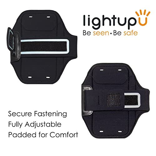 LightupU LUH01 Running Phone Holder With Built-In LED Light Phone Holder for Running Walking, Jogging, Hiking - Image 3