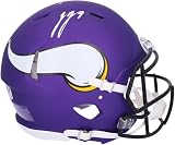 JJ McCarthy Minnesota Vikings Autographed Speed Authentic Helmet - Autographed NFL Helmets