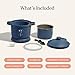 Our Place Dream Cooker | 6-quart Multicooker | 4 Versatile Modes | Pressure Cook, Slow Cook, Sear & Saute, Keep Warm | Hands-Free Steam Release | Tailored Control Panel | Blue Salt